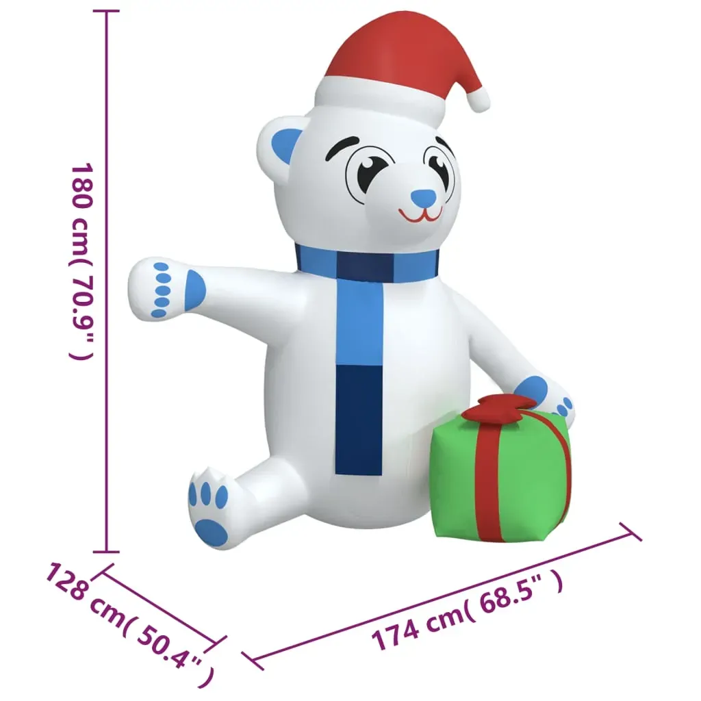 Christmas Inflatable Teddy Bear LED Price