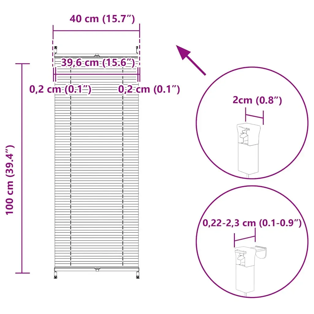 Plisse Blind White Pleated Blind Price