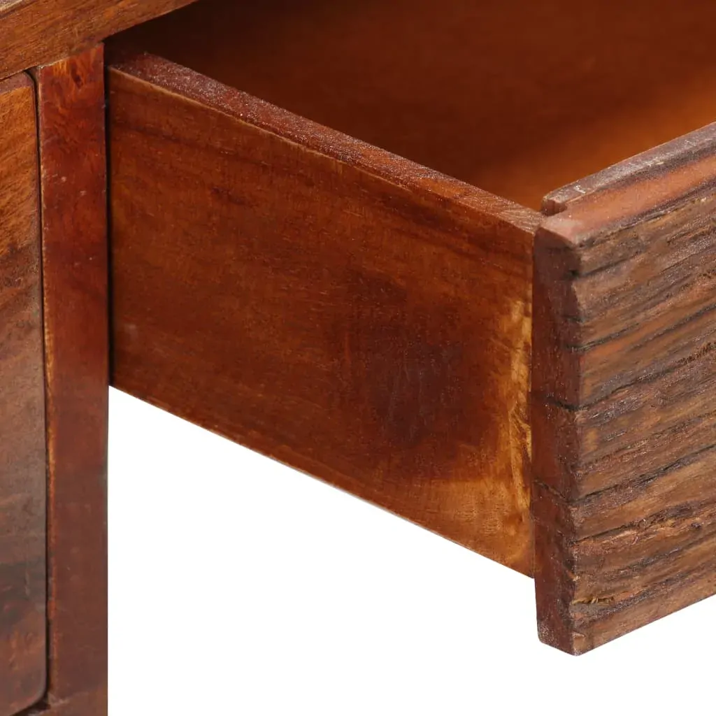 Desk Solid Sheesham Wood and Real Leather 117x50x76 cm Price