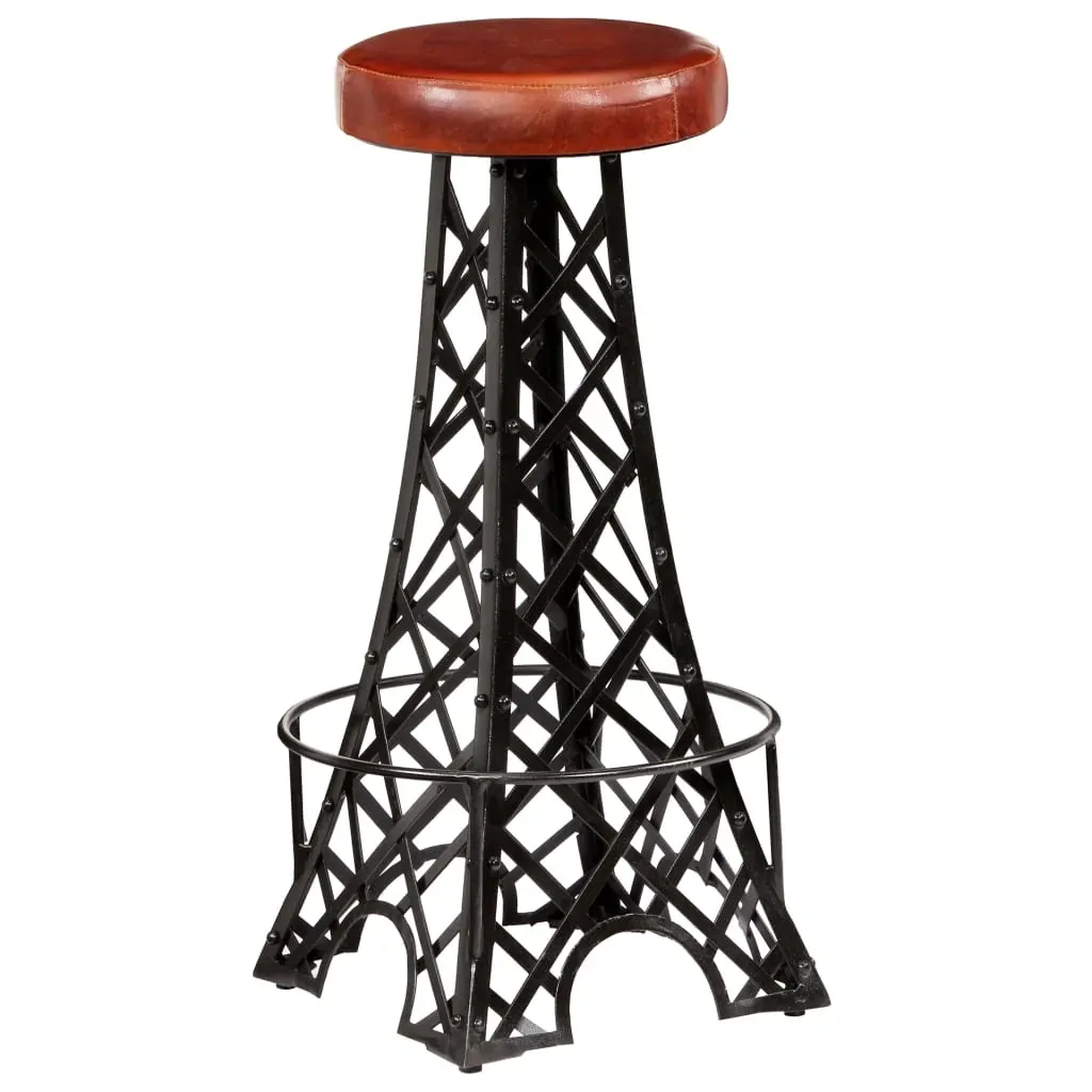 Bar Stools 2 pcs Real Leather Price