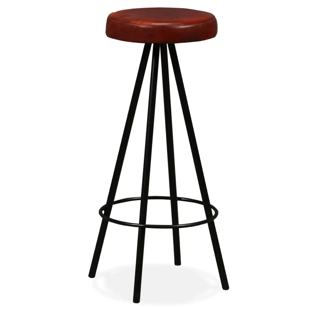 Bar Set Solid Wood Reclaimed and Genuine Leather Price