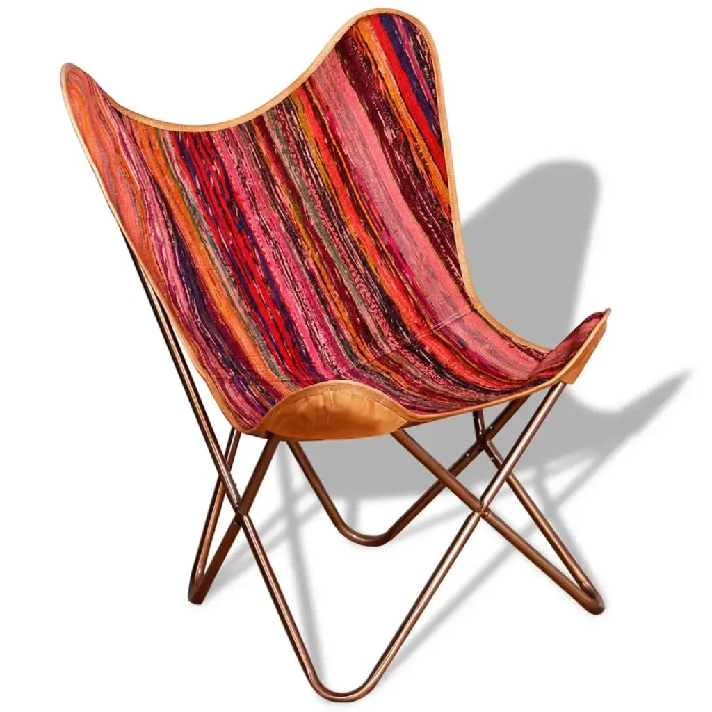 Butterfly Chairs Multicolour Chindi Fabric Price