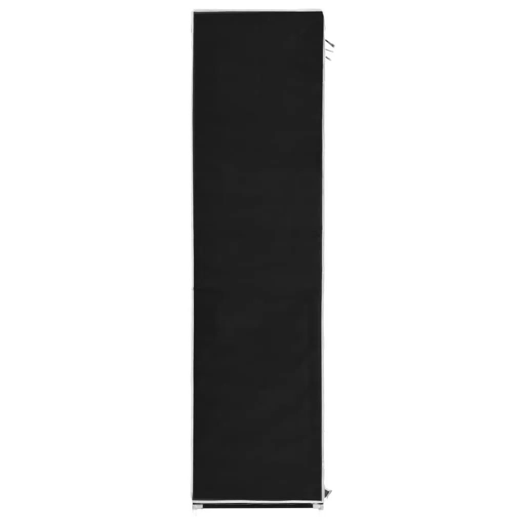 Wardrobe with Compartments and Rods 150x45x175 cm Fabric Price