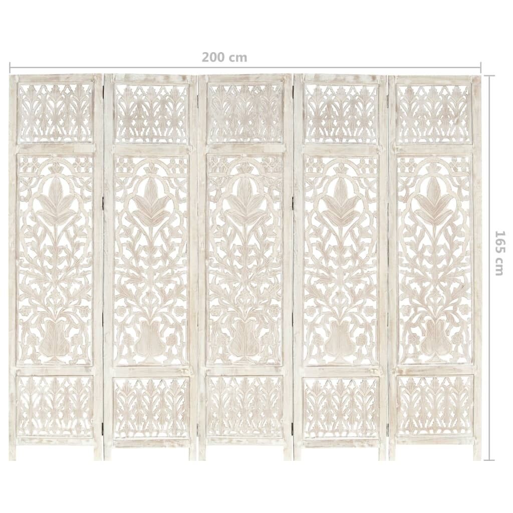 Whittier Hand carved Room Divider 200x165 cm Solid Mango Wood Price