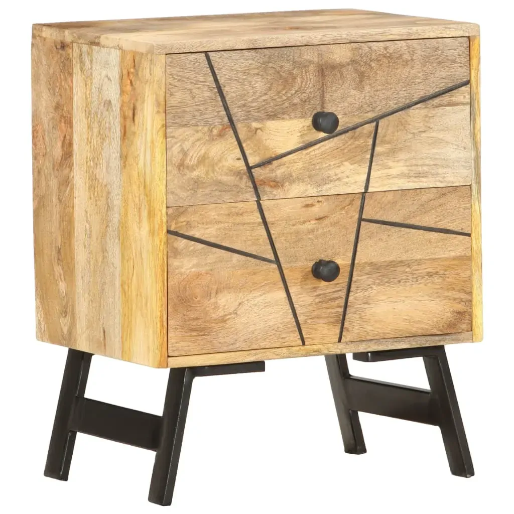 Amsterdam Bedside Cabinet 40x30x50 cm Solid Mango Wood Price
