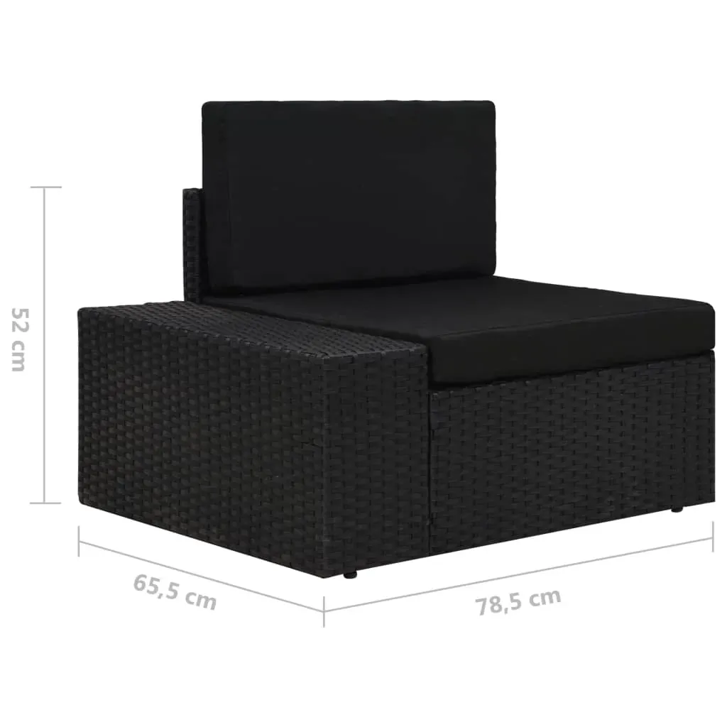 5 Piece Garden Lounge Set Poly Rattan Price
