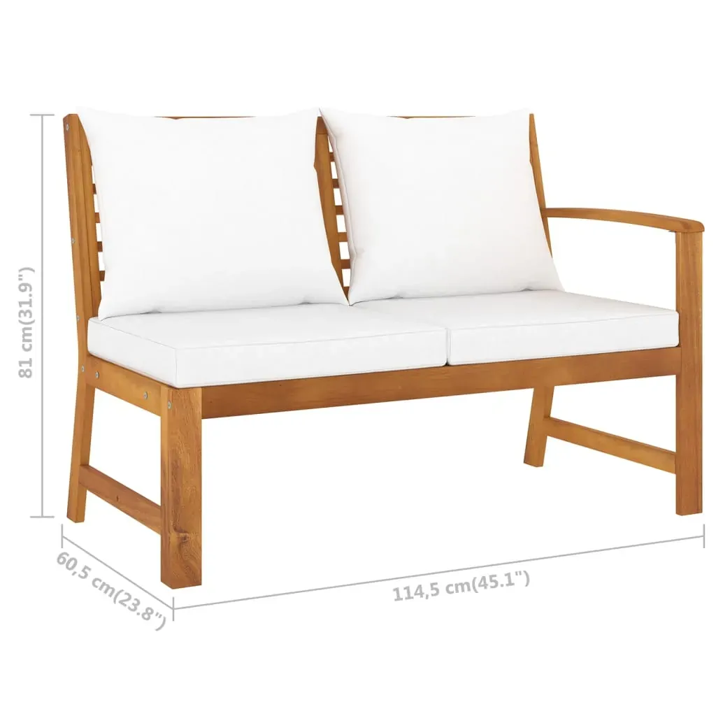 Garden Lounge Set with Cushion Solid Acacia Wood Price