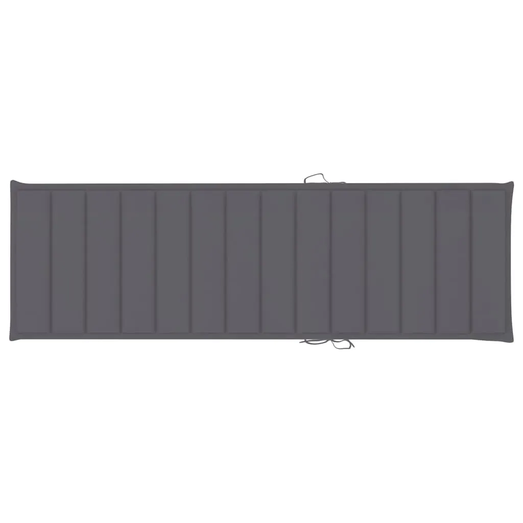 Sun Lounger with Cushion Solid Acacia Wood Price