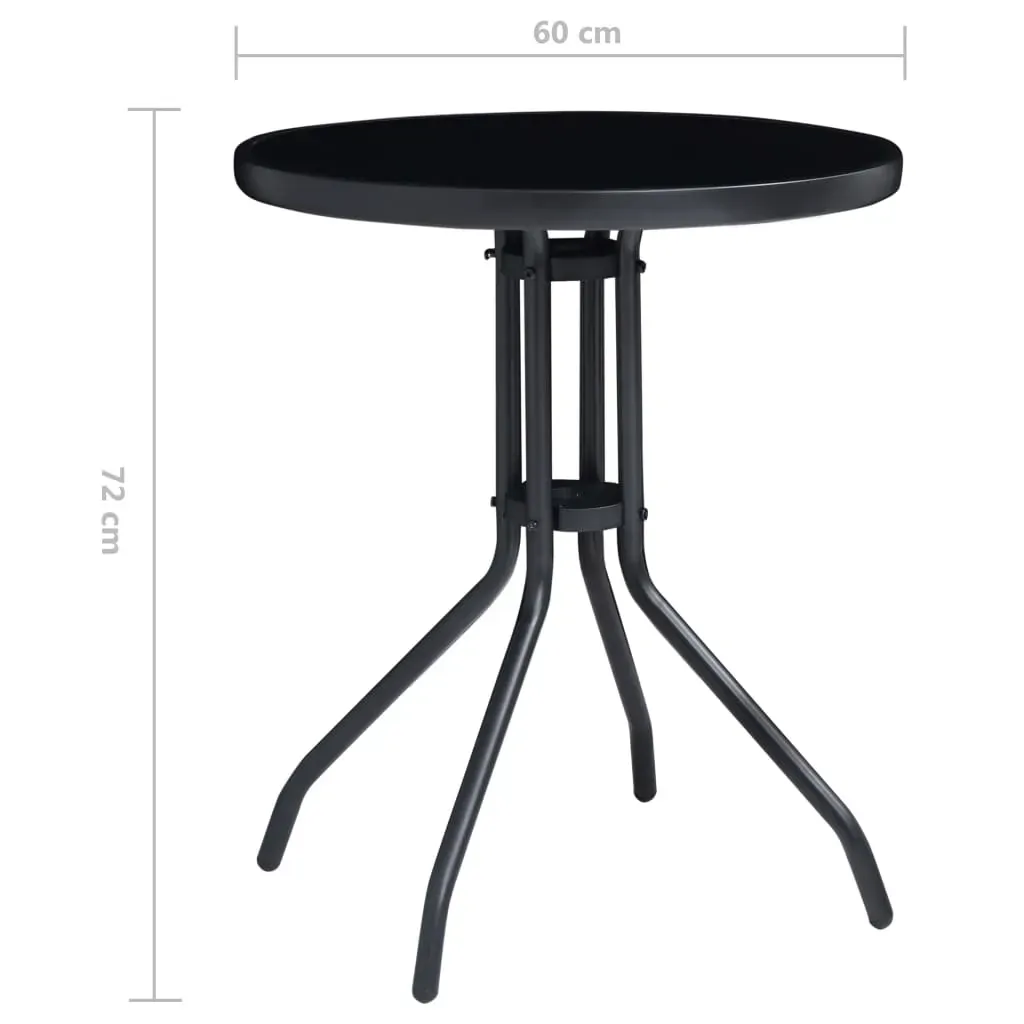 Bistro Set Black and Anthracite Price