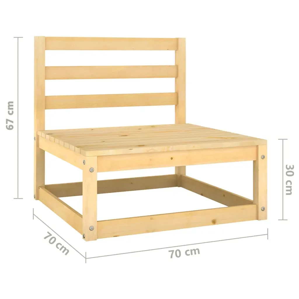3 Piece Garden Lounge Set Solid Pinewood Price