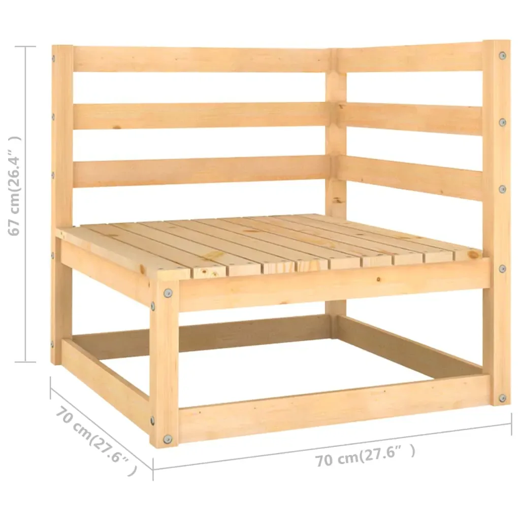 8 Piece Garden Lounge Set Solid Pinewood Price