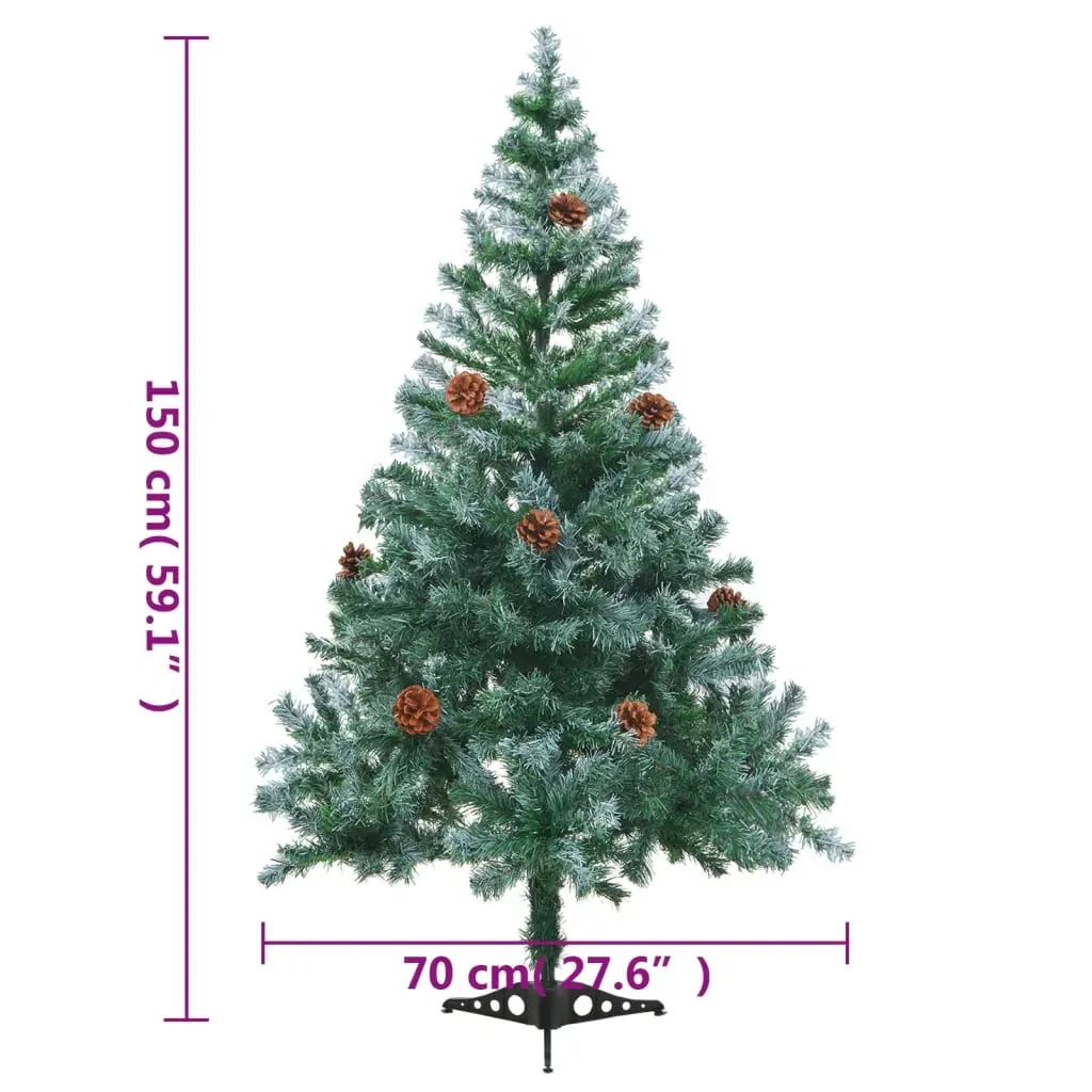 Frosted Christmas Tree with LEDs&Pinecones Price