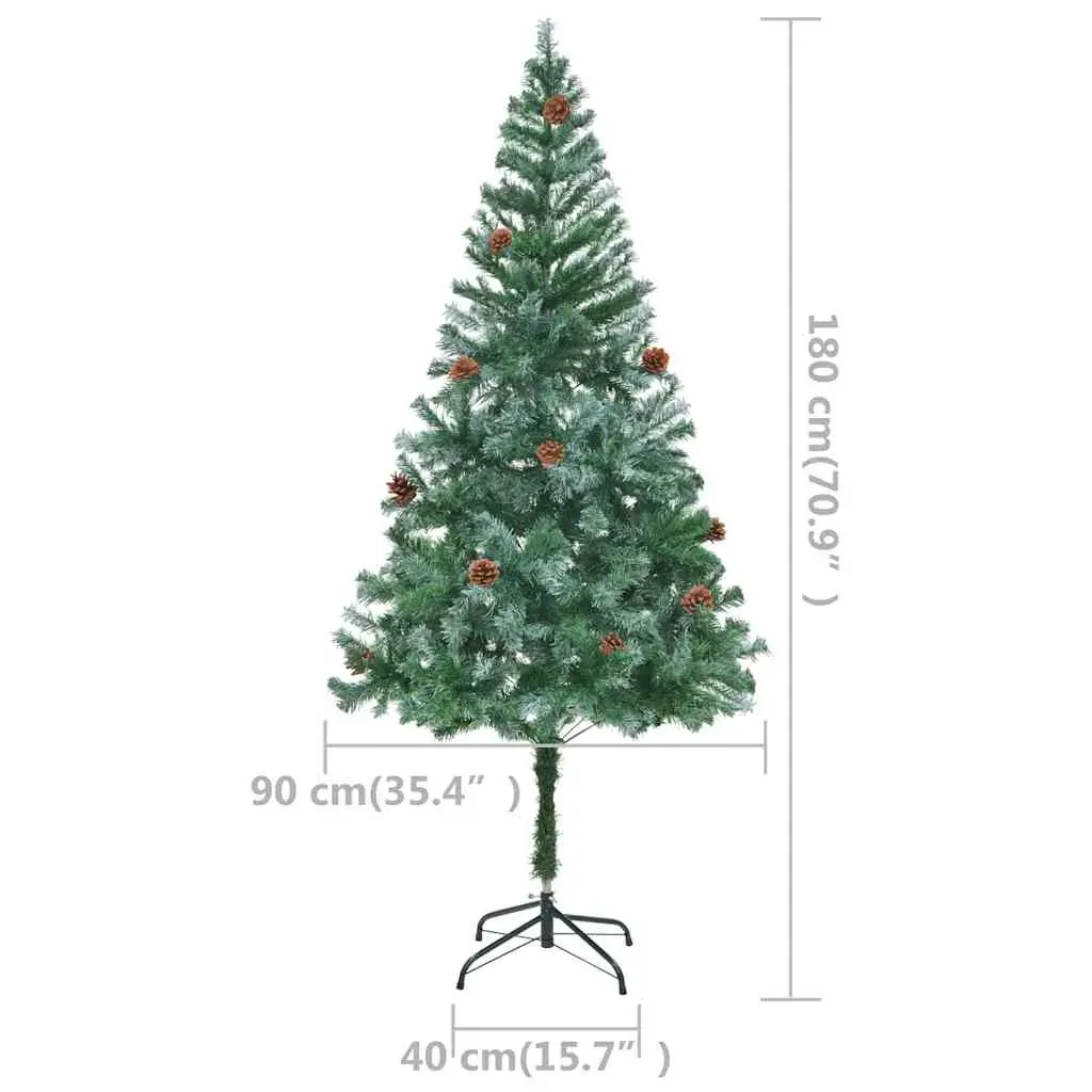 Frosted Christmas Tree with LEDs&Ball Set&Pinecones Price
