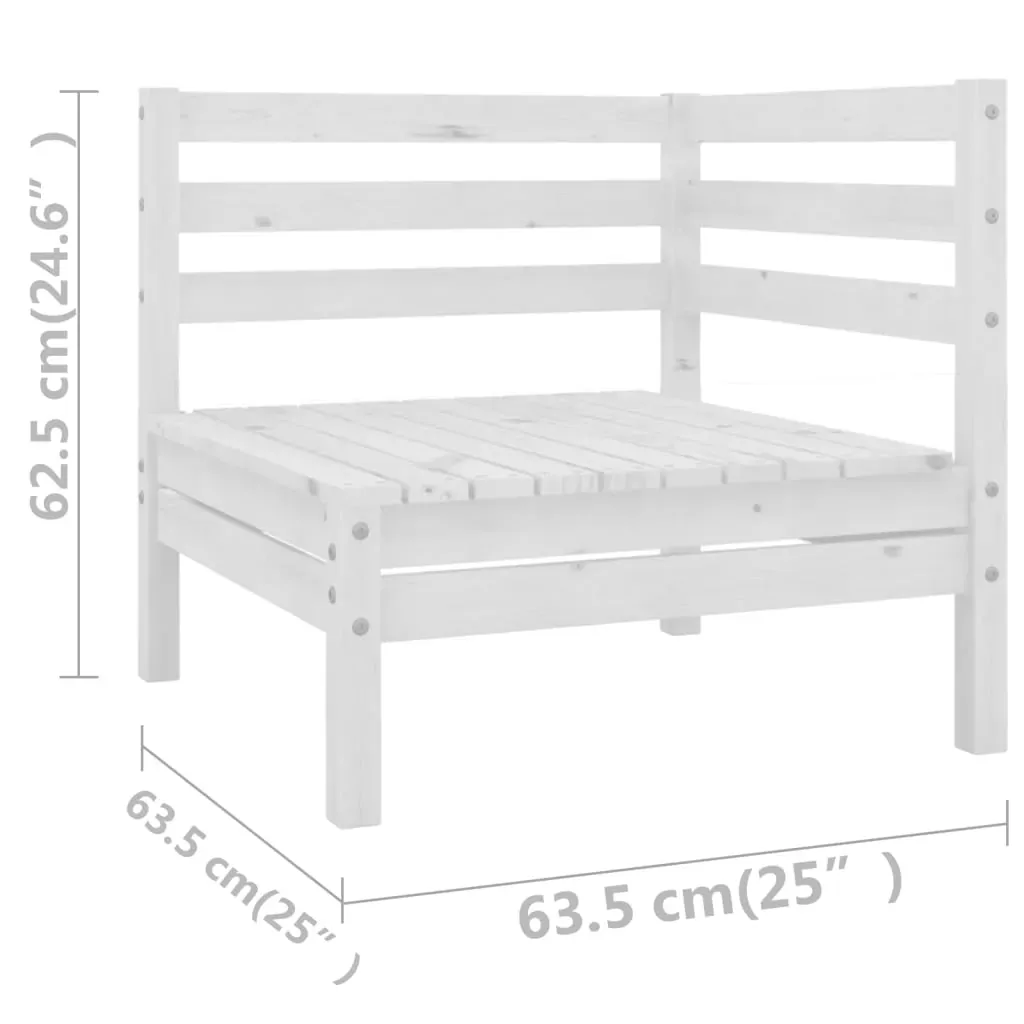 7 Piece Garden Lounge Set Solid Pinewood Price