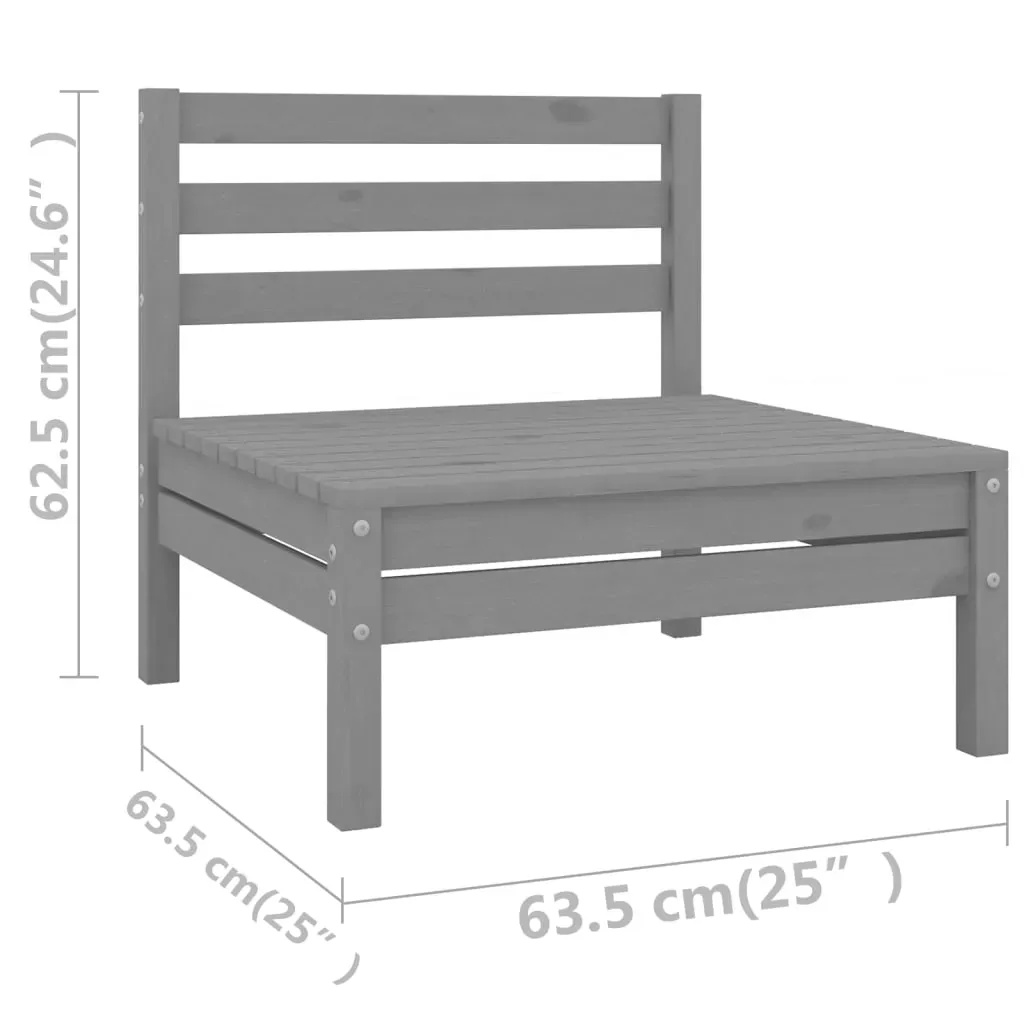 8 Piece Garden Lounge Set Solid Pinewood Price