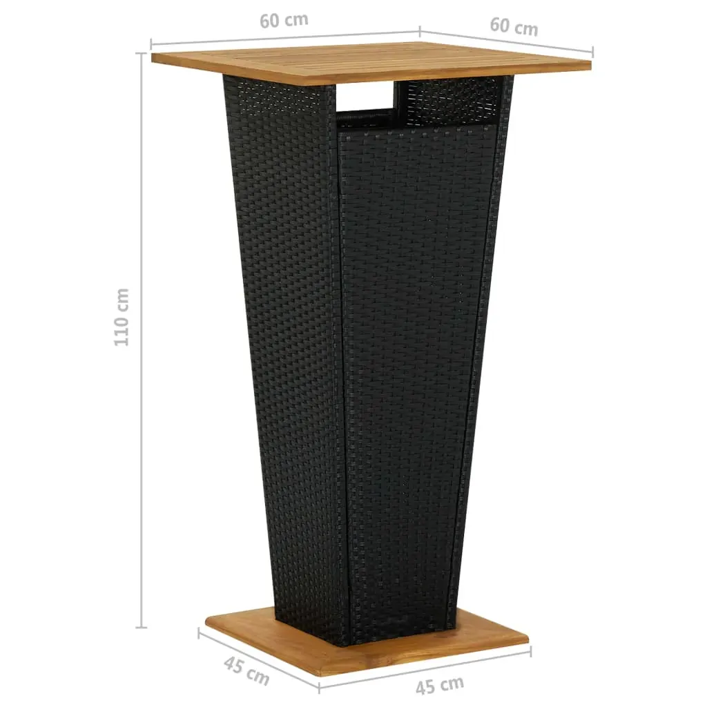 Garden Bar Set with Cushions Poly Rattan Price