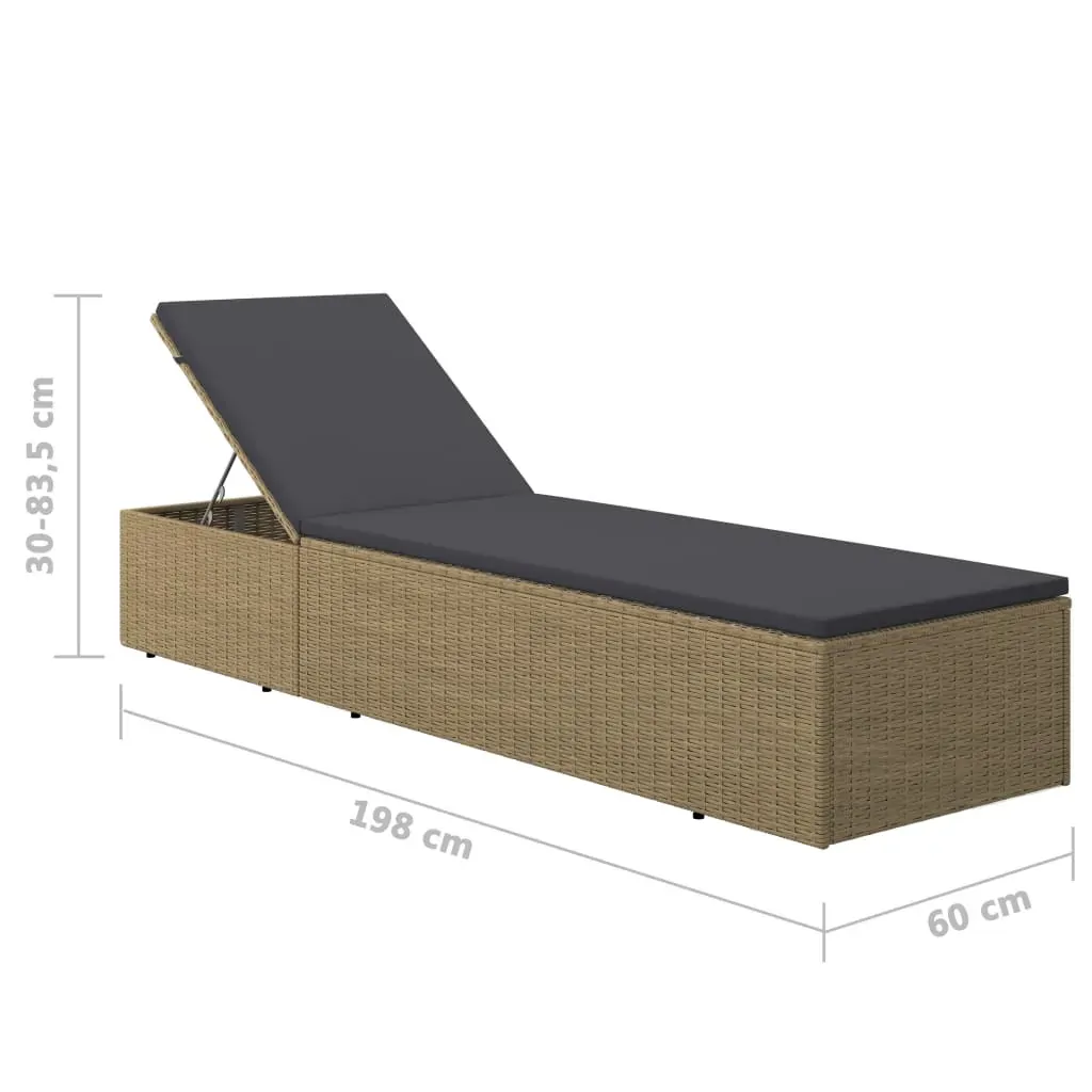 Sunlounger Poly Rattan and Price