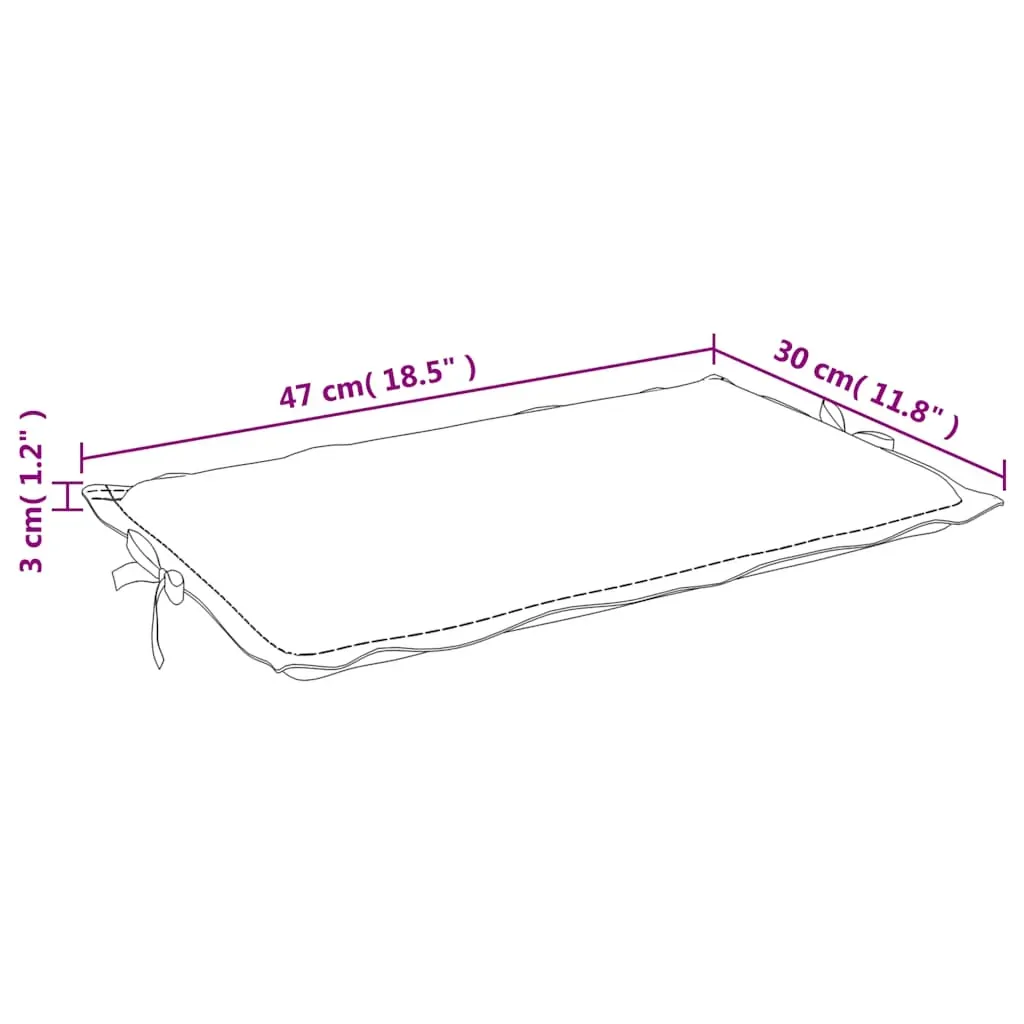 Sun Lounger Cushion 186x58x3 cm Price