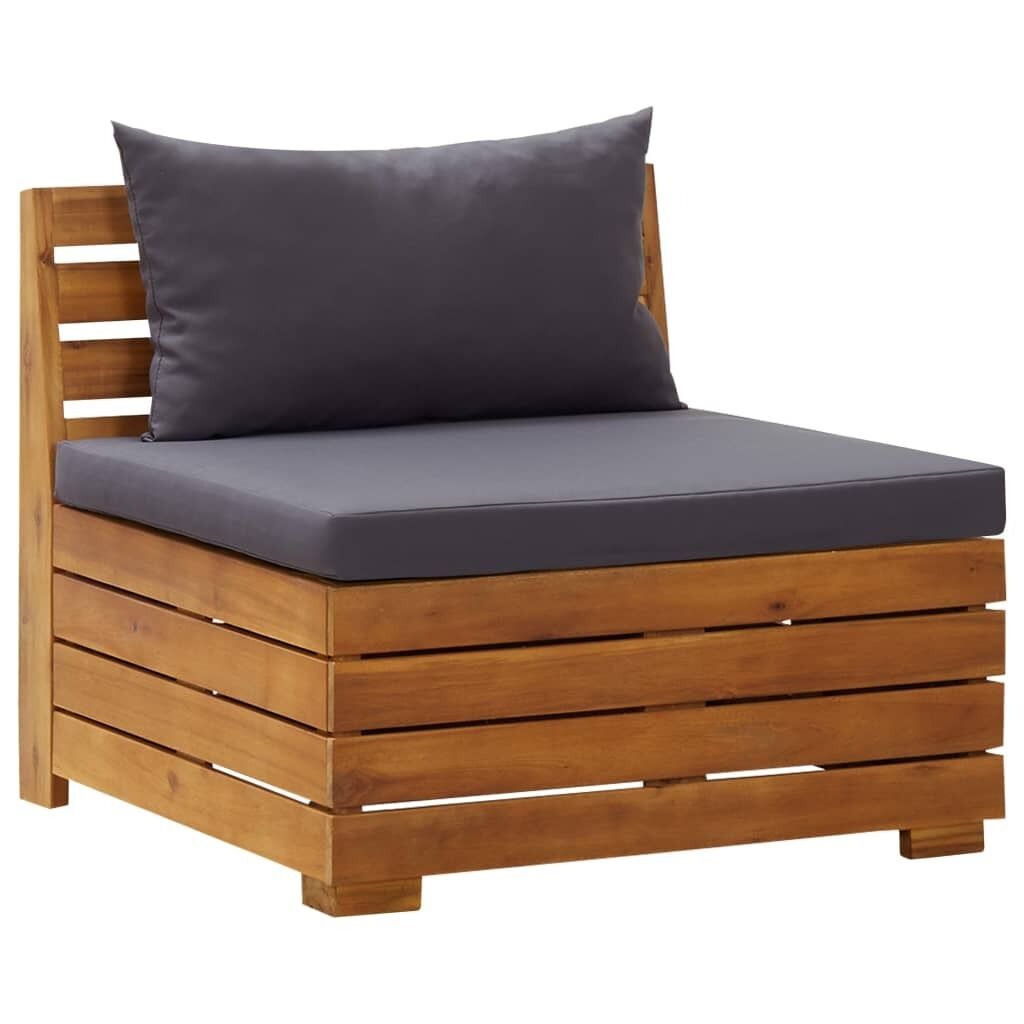 2 Piece Garden Lounge Set with Cushions Solid Acacia Wood Price