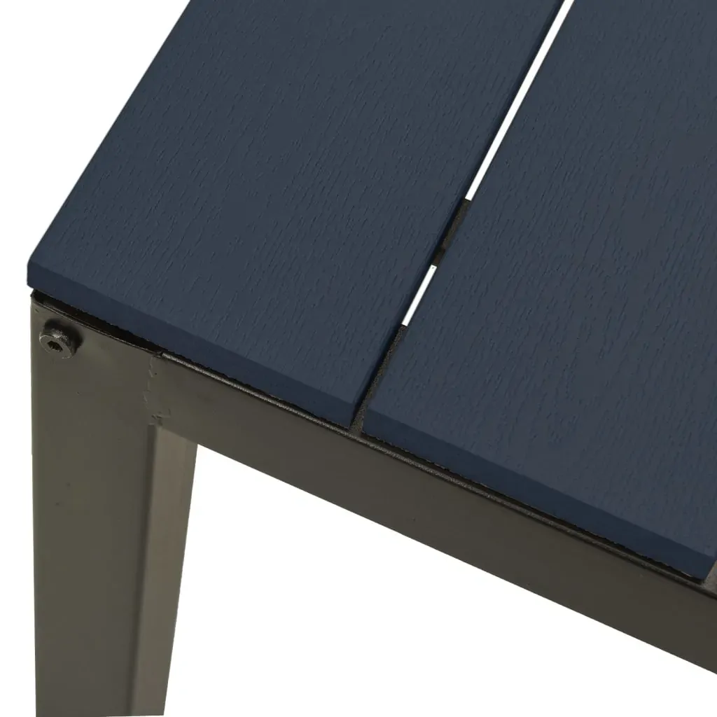 3 Piece Garden Dining Set Steel and WPC Price
