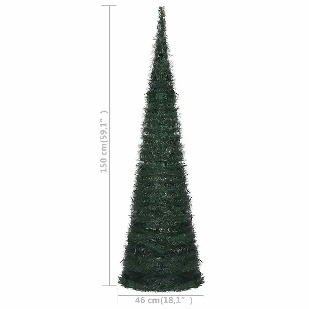 Pop-up String Artificial Christmas Tree with LED Green Price