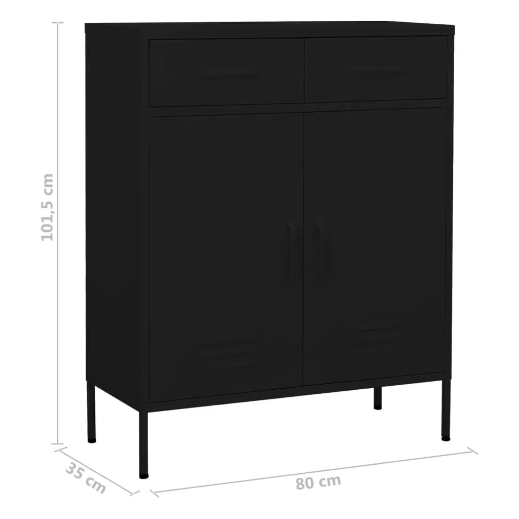 Storage Cabinet 80x35x101.5 cm Steel Price