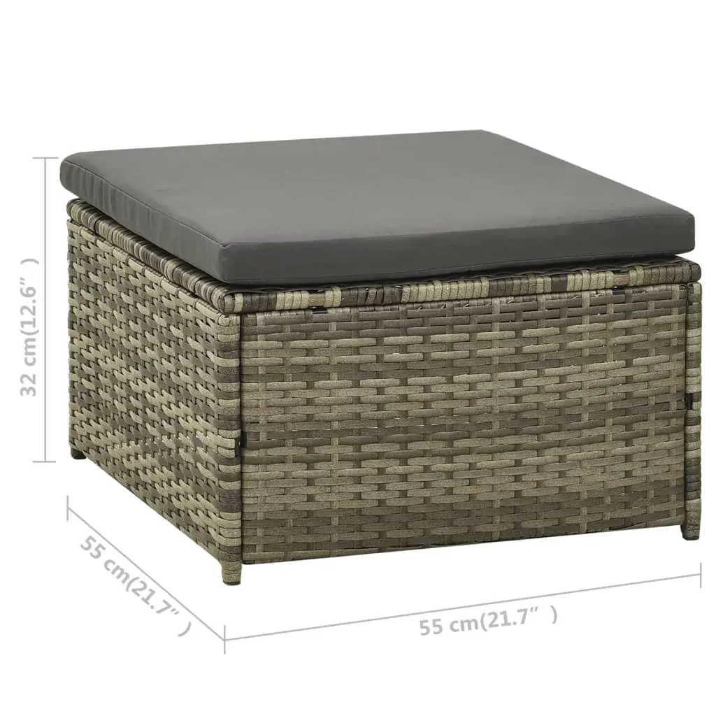 Garden Lounge Set with Cushions Poly Rattan Price