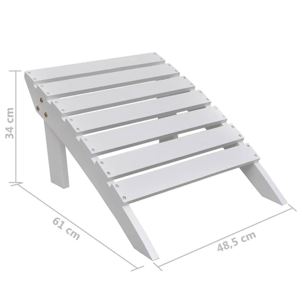 Garden Chair with Ottoman Wood Price