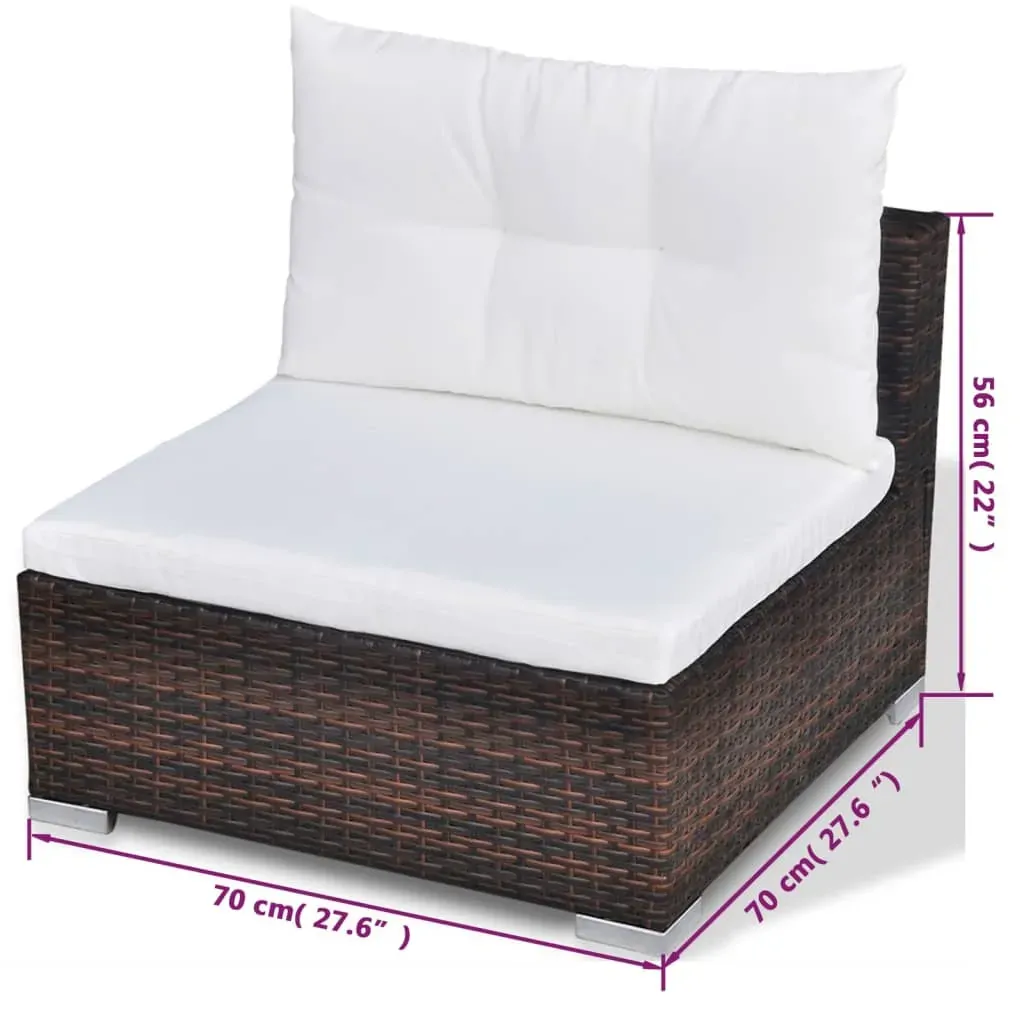 10 Piece Garden Lounge Set with Cushions Poly Rattan Price