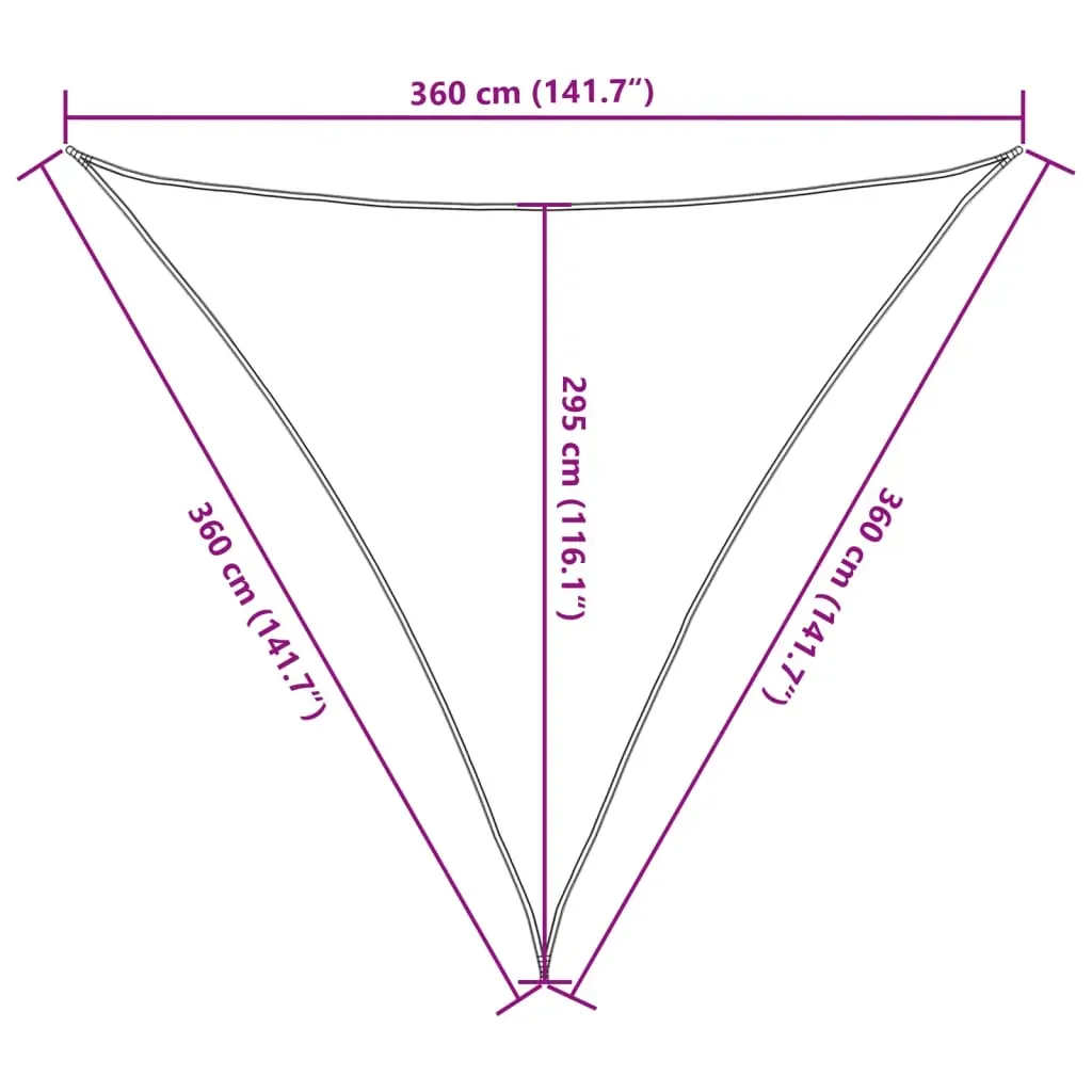 Sunshade Sail HDPE Triangular Price