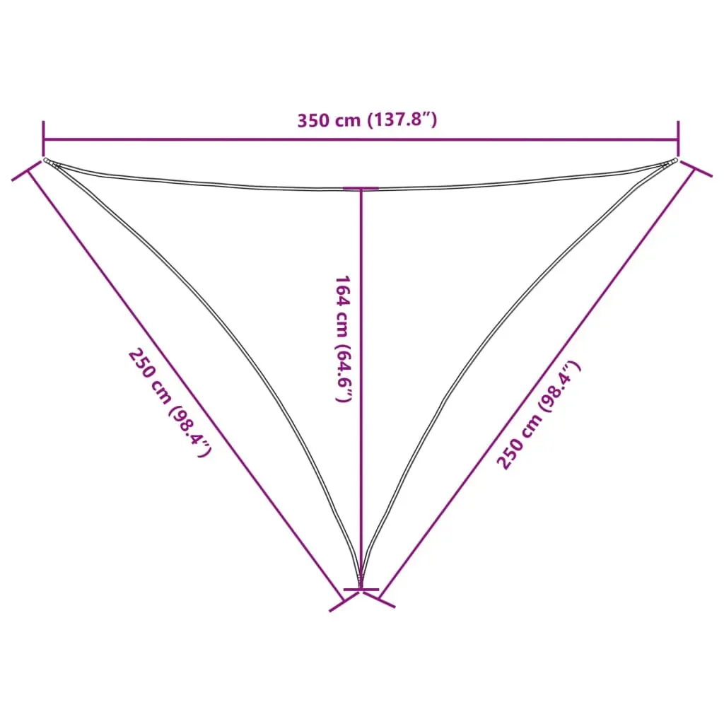 Sunshade Sail Oxford Fabric Triangular Price