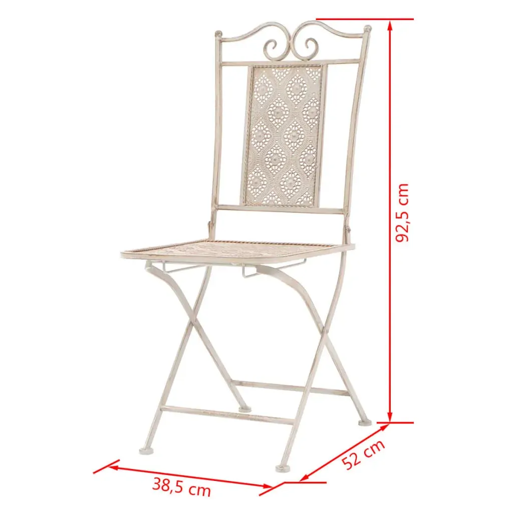 3 Piece Bistro Set Steel Price