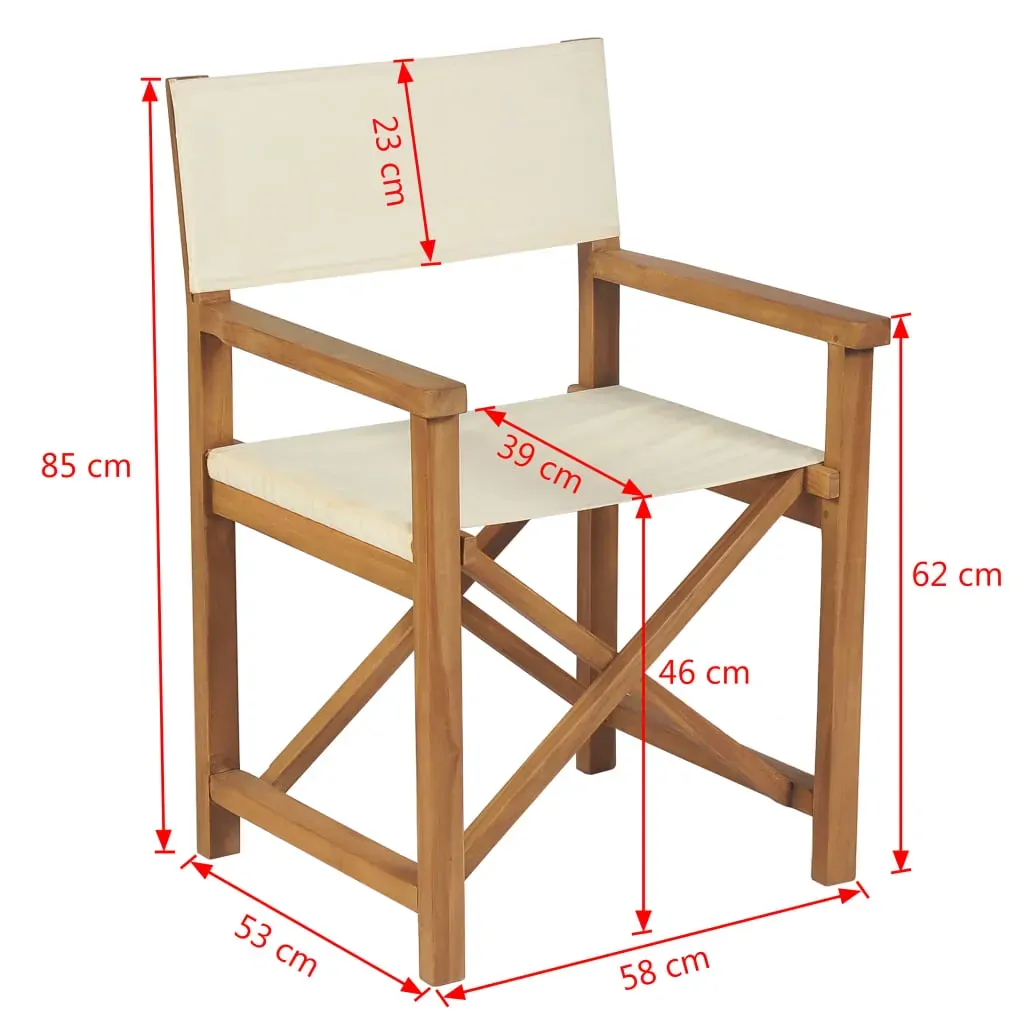 Folding Director's Chair Solid Teak Wood Price