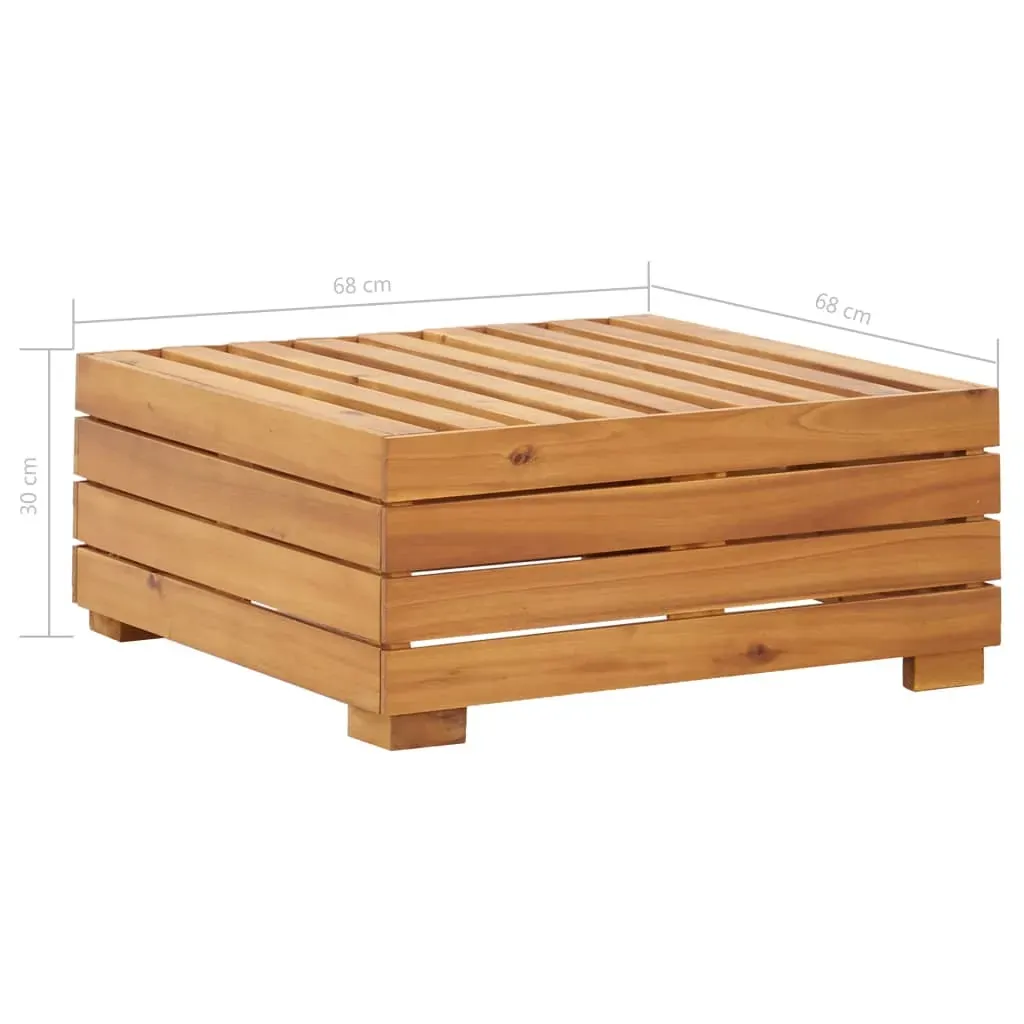 Sectional Footrest 1 pc with Cushion Solid Acacia Wood Price