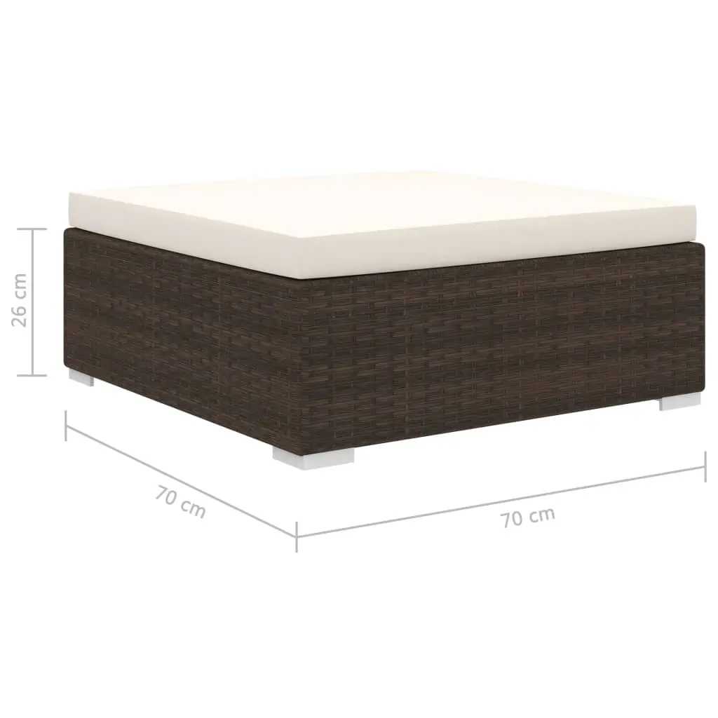 9 Piece Garden Lounge Set with Cushions Poly Rattan Price