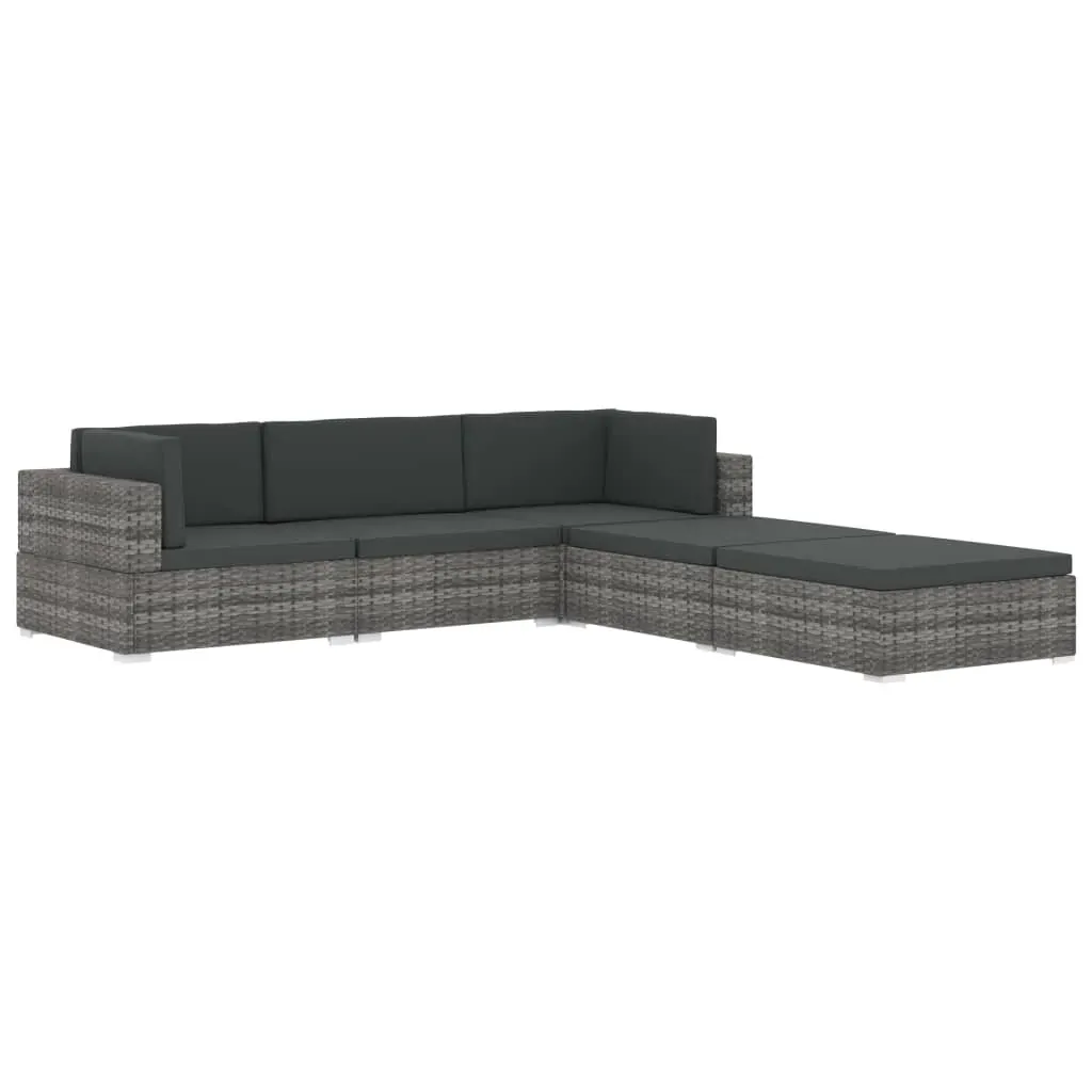 Sectional 1 pc with Cushions Poly Rattan Price