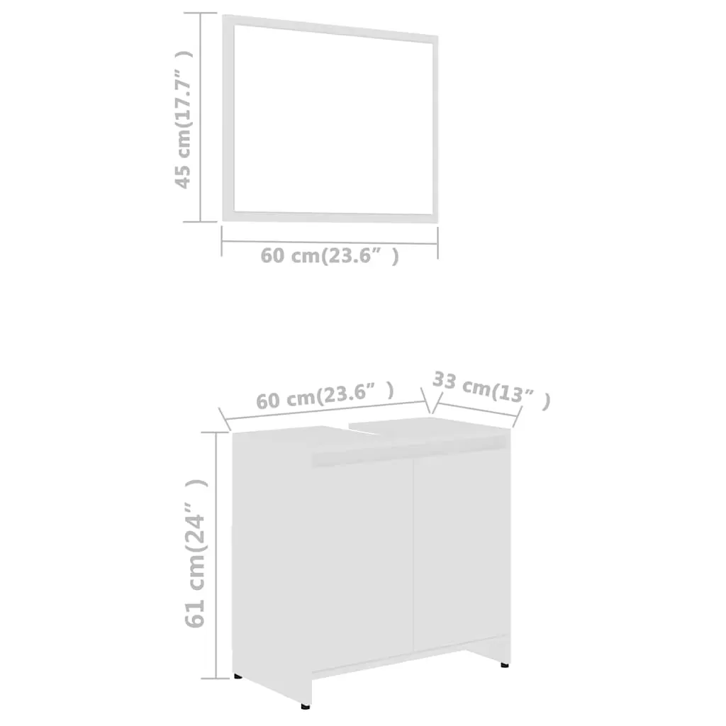 Bathroom Furniture Set Engineered Wood Price
