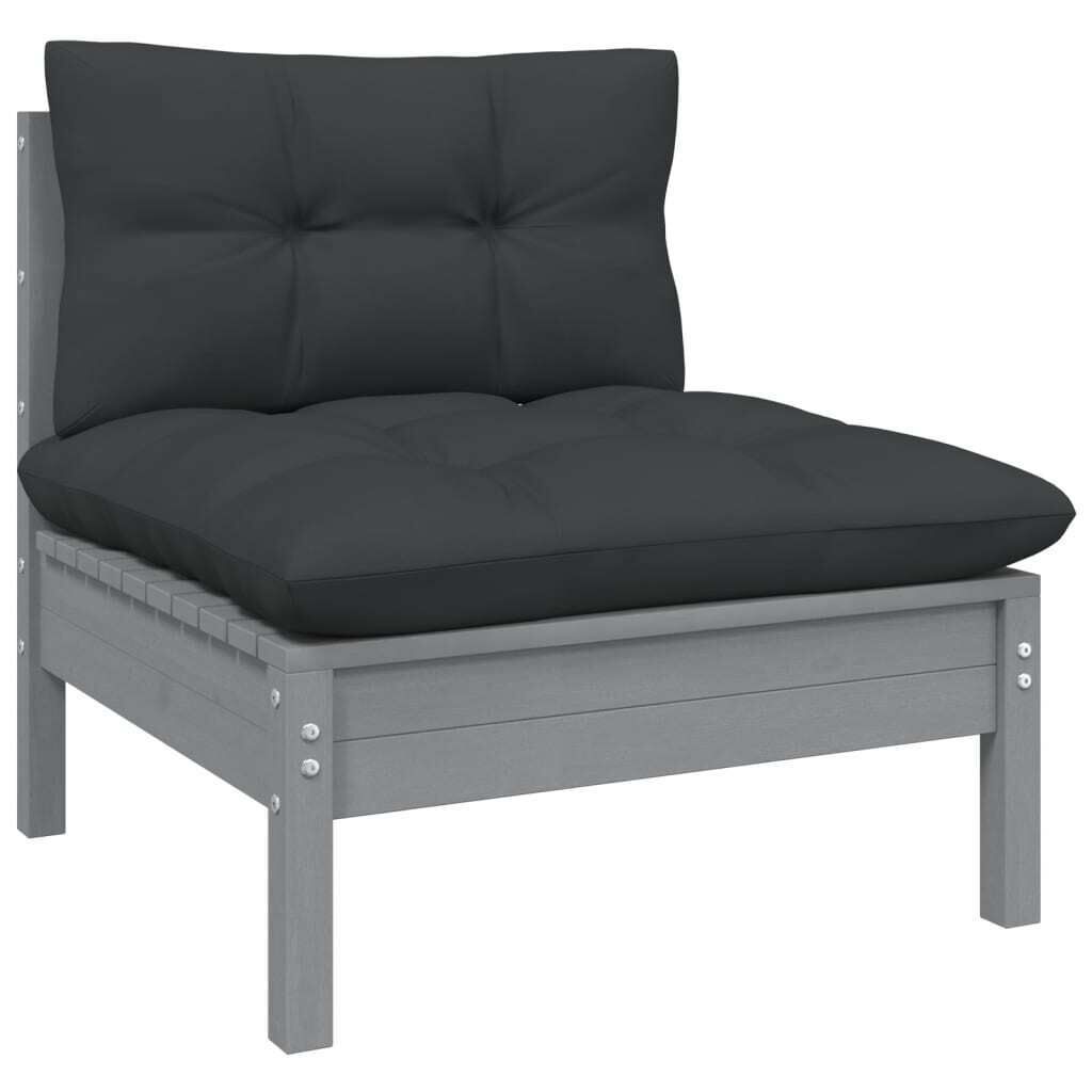 Garden Corner Sofa with Cushions Solid Pinewood Price