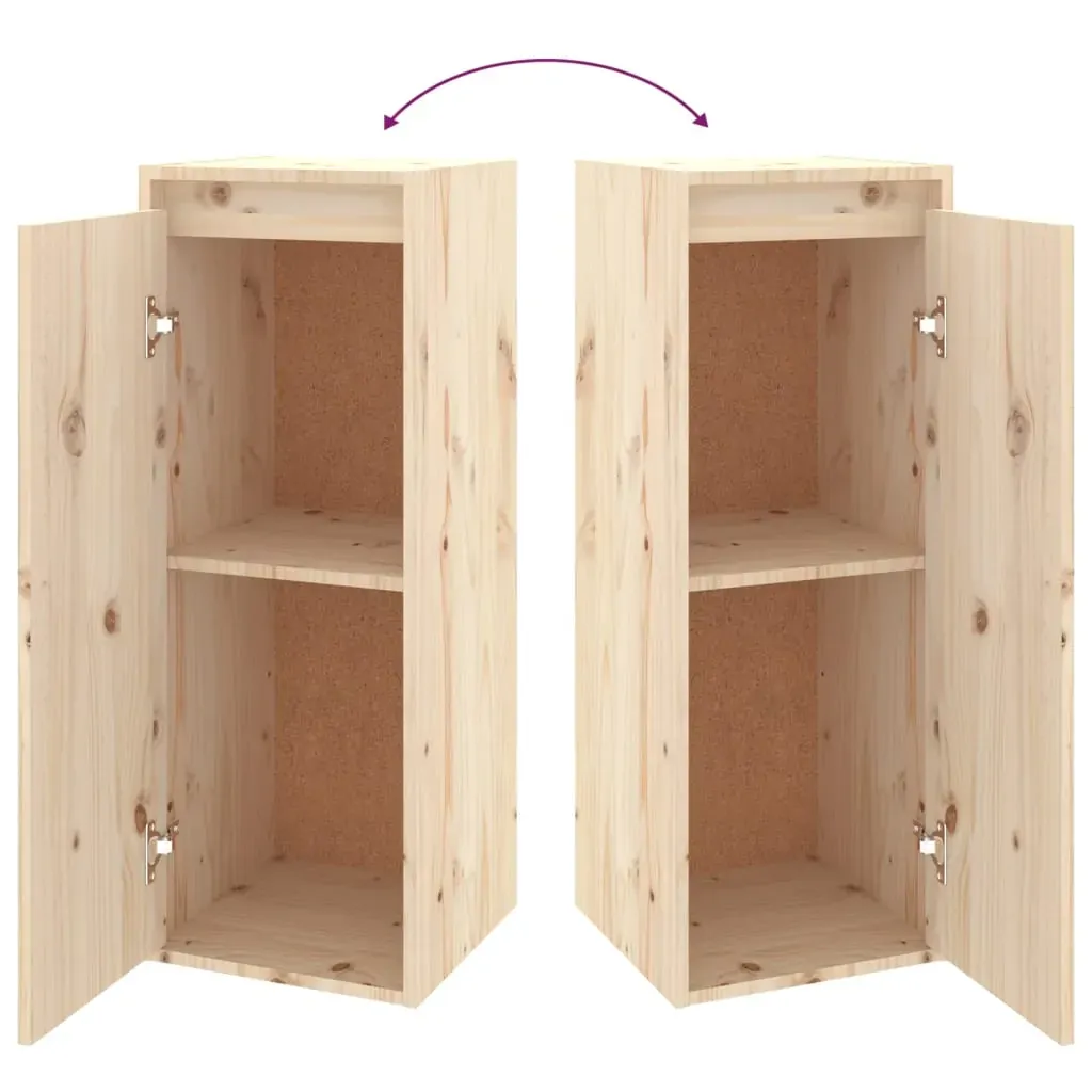 Pemberton TV Cabinets 2 pcs Solid Wood Pine Price