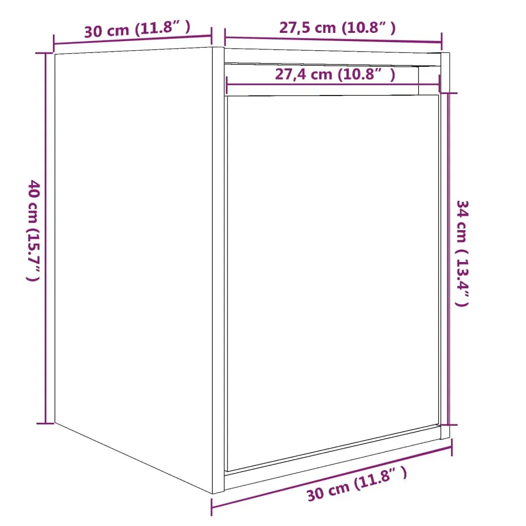 Wall Cabinet 30x30x40 cm Solid Wood Pine Price