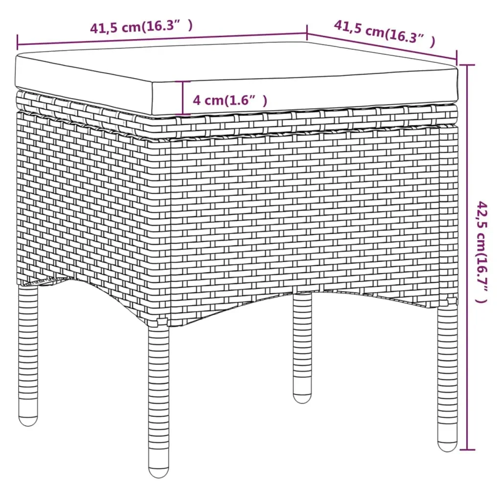 5 Piece Garden Dining Set Poly Rattan and Tempered Glass Price