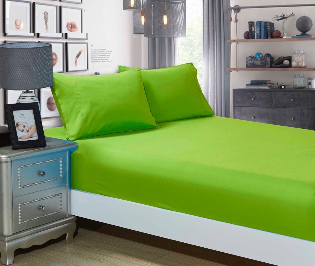 1000TC Ultra Soft Fitted Sheet & Pillowcase Set - Single Size Bed Price