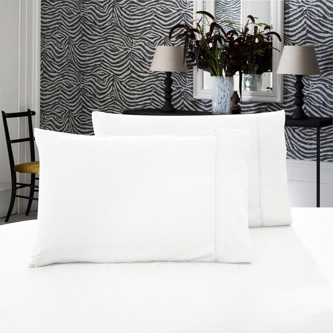 1000TC Premium Ultra Soft King size Pillowcases 2-Pack Price
