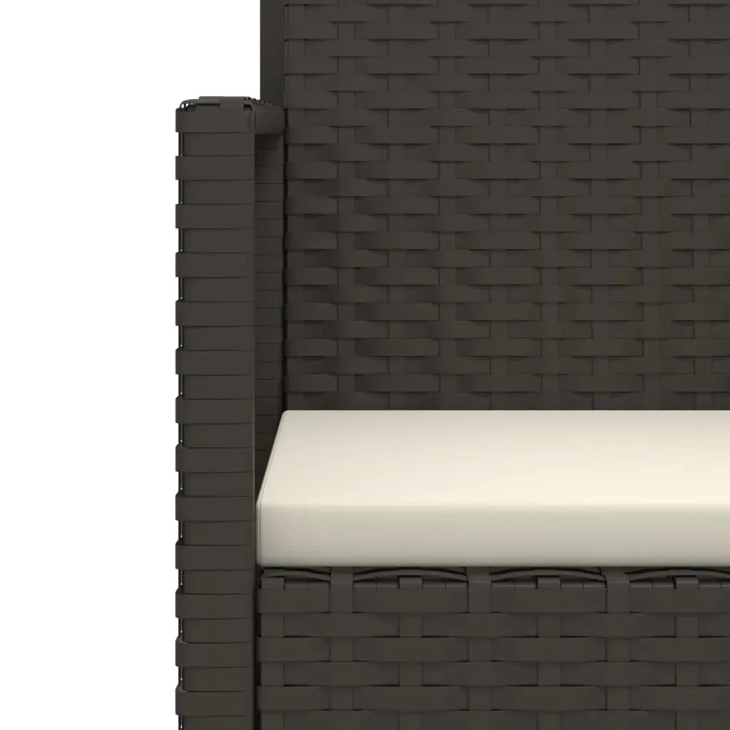 3 Piece Outdoor Sofa Set with Cushions Poly Rattan Price