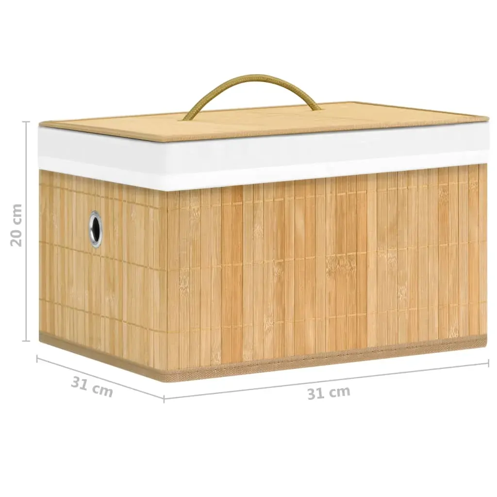 Bamboo Storage Boxes 4 pcs Price