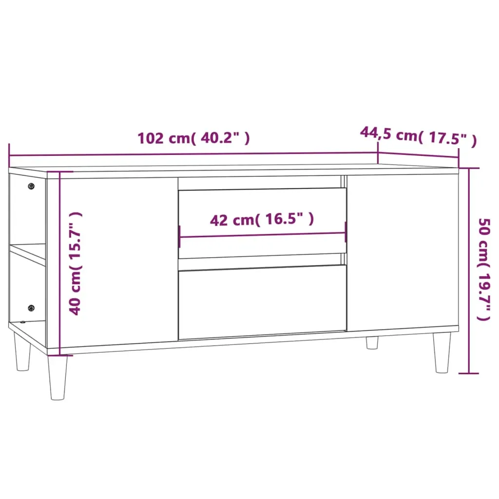 Arrowhead TV Cabinet 102x44.5x50 cm Engineered Wood Price