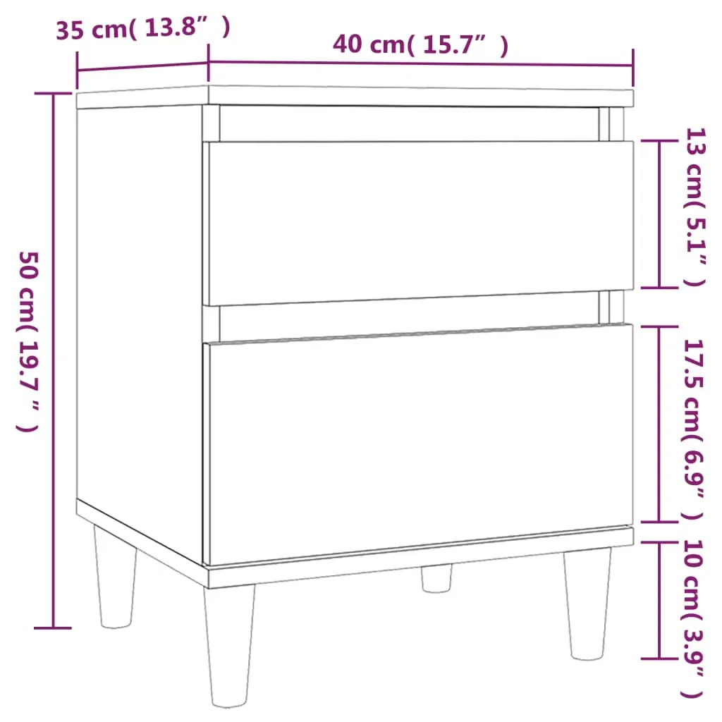 Amherst Bedside Cabinet 40x35x50 cm Price