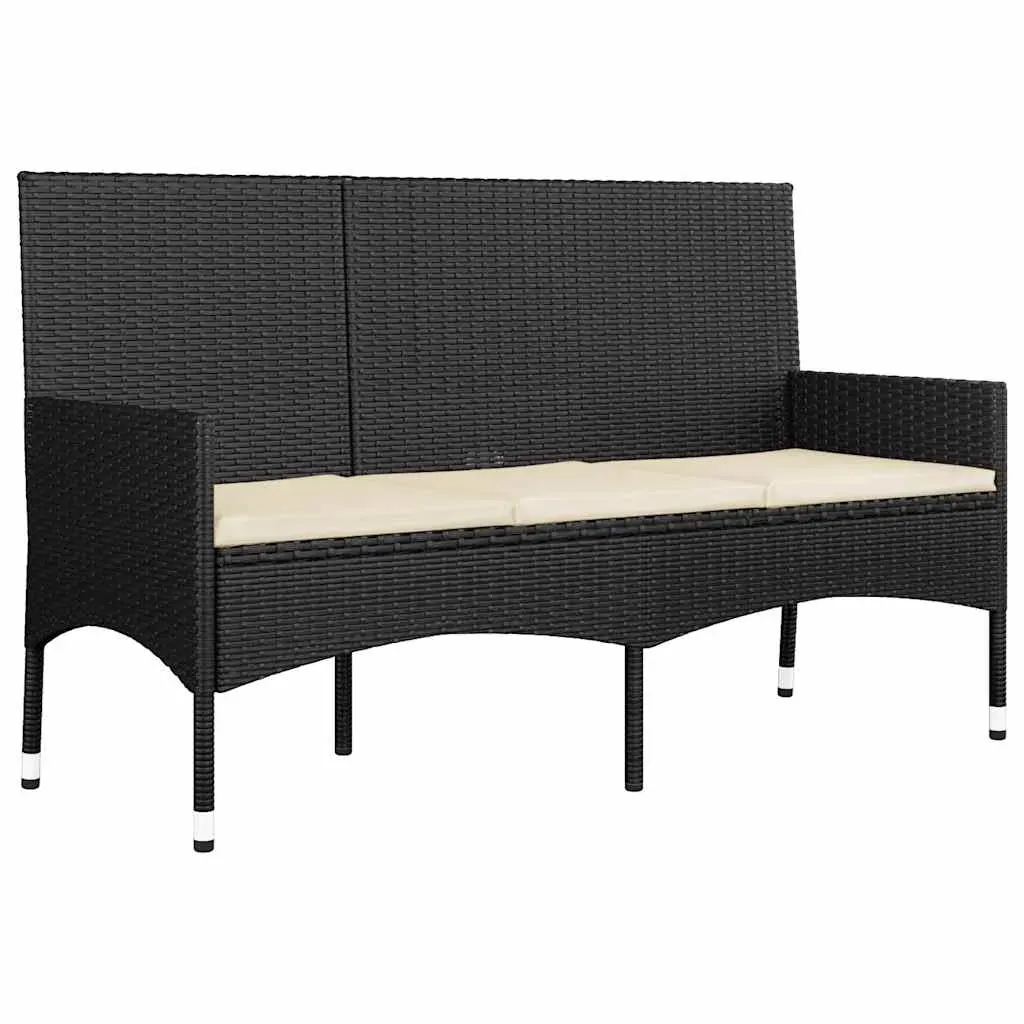 4 Piece Garden Lounge Set with Cushions Poly Rattan Price