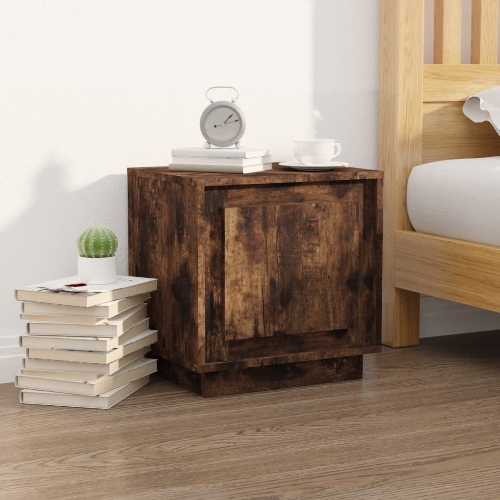 Bedside Cabinet White 44x35x45 cm Engineered Wood Price
