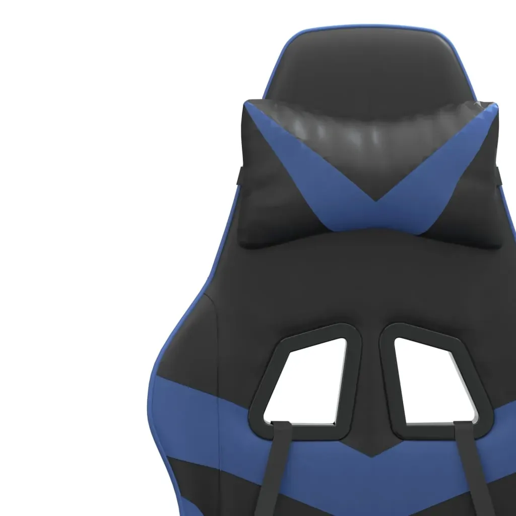 Swivel Gaming Chair with Footrest Faux Leather Price